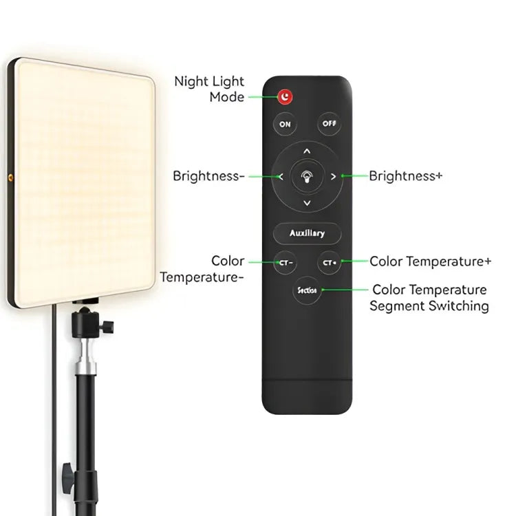 RL-24 – لوحة LED فيديو مع حامل ثلاثي القوائم وجهاز تحكم عن بعد