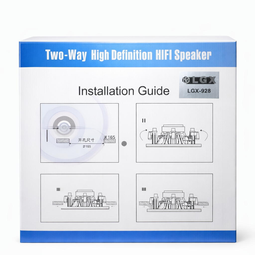 Haut-parleur plafond encastrable LGX-928 Hi-Fi 2 voies