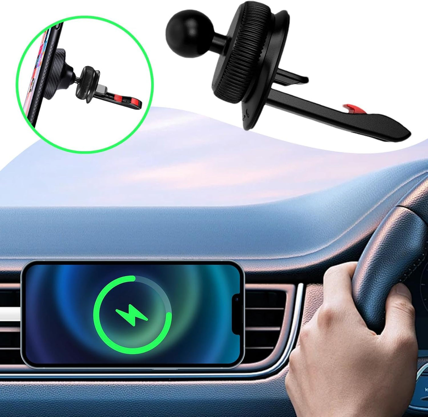 Support Magnétique Voiture – PLUSTAR SMART LOCK ROUND