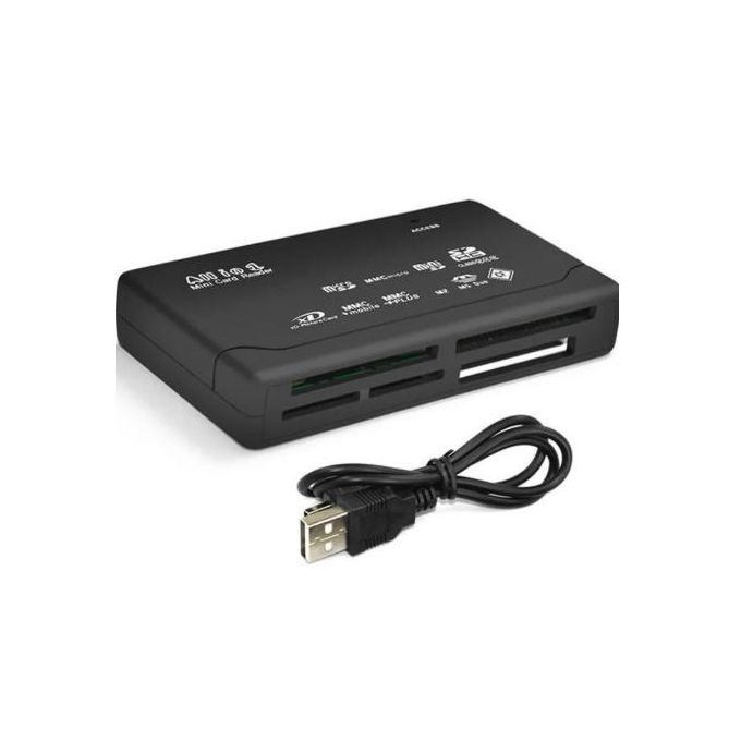 Lecteur de Carte Tout-en-Un USB 2.0 – Multi-format SD/TF/CF/MS