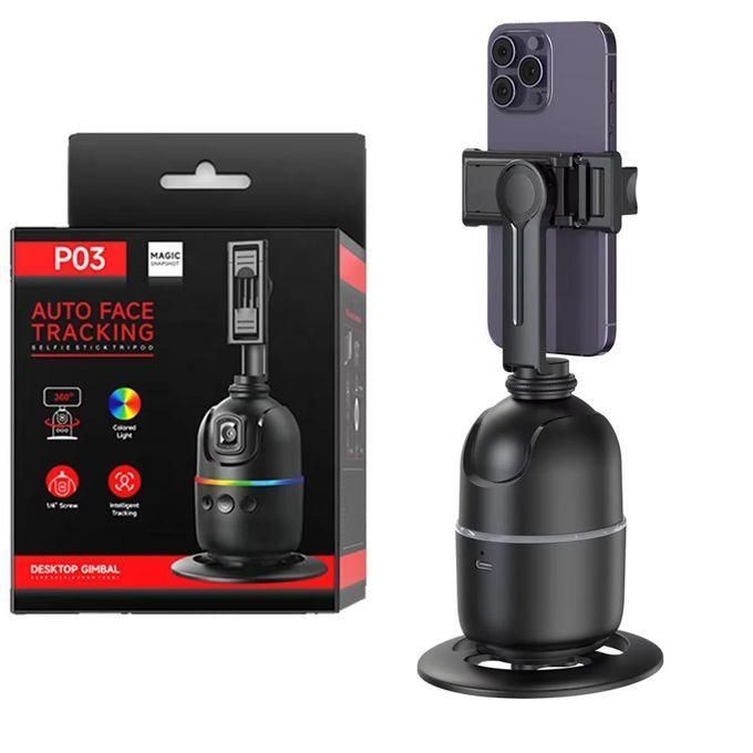 Support Smartphone P03 avec Suivi Automatique du Visage à 360°