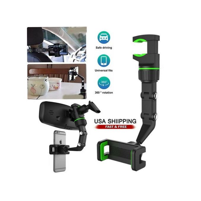 Support Téléphone Rétroviseur Voiture 360° Réglable