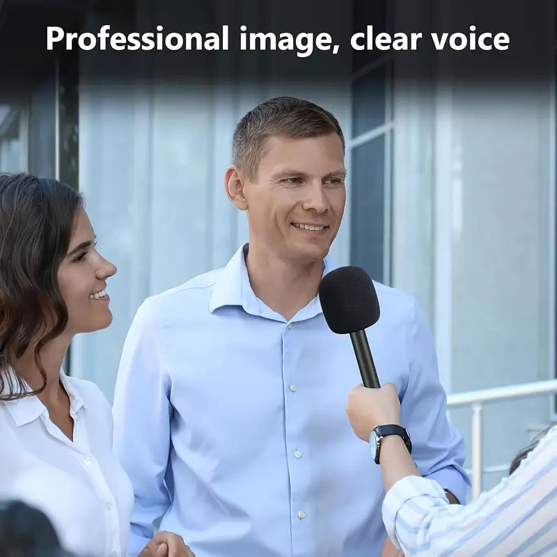 Poignée Adaptateur Portable pour Microphone avec Mousse et Cadre en Aluminium