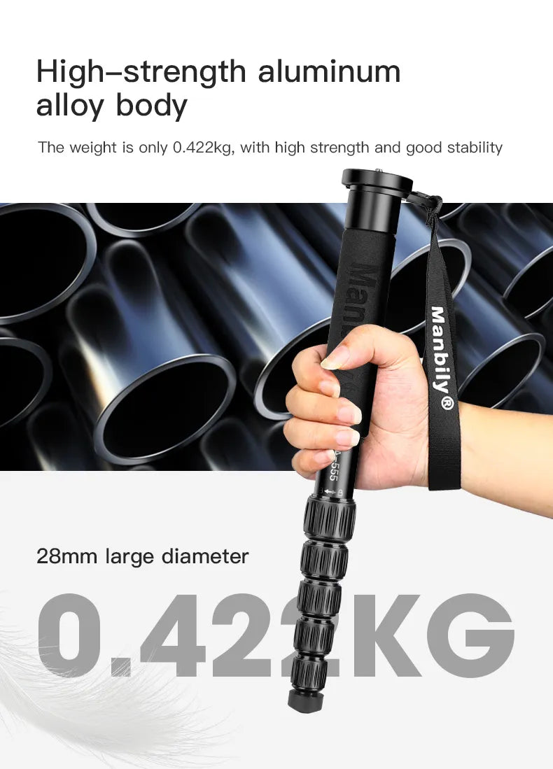 Monopode Manbily A-555 Aluminium 6 Sections 155cm