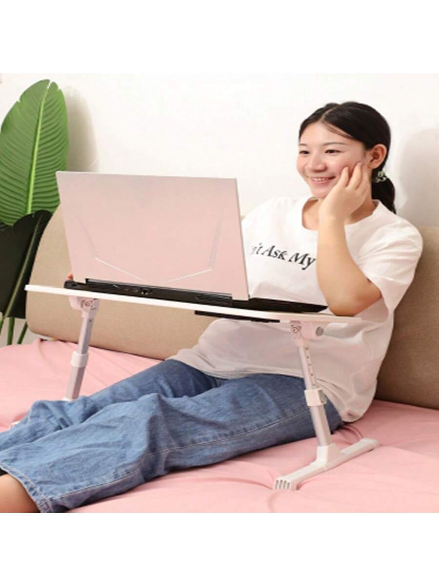 Table d'ordinateur portable pliable et réglable – Avec ventilateur intégré - lapDesk LDA8