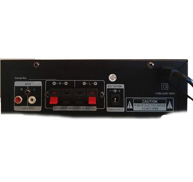 Amplificateur Stéréo LGX 25022 avec Bluetooth, USB, SD, FM et Fonction Karaoké