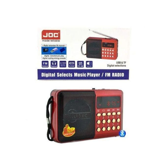 راديو رقمي قابل للشحن JOC H1011BT - FM، USB، TF، DSP، قرآن 60 حزب