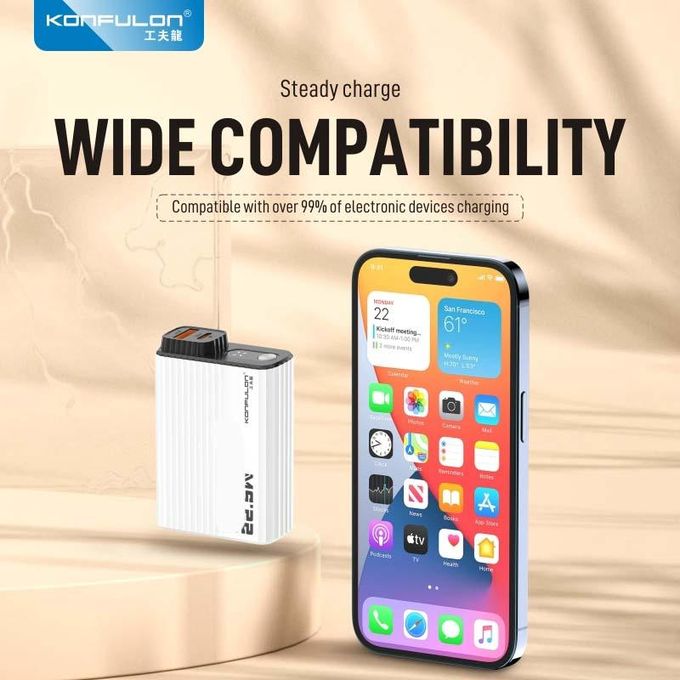 Power Bank 20000mAh Konfulon A41Q – Charge Rapide 22.5W/20W