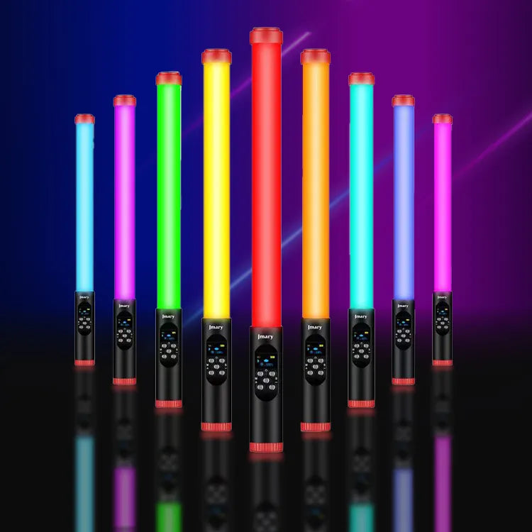 Jmary FM-128 RGB LED Light - Barre Lumineuse Étanche avec Écran OLED