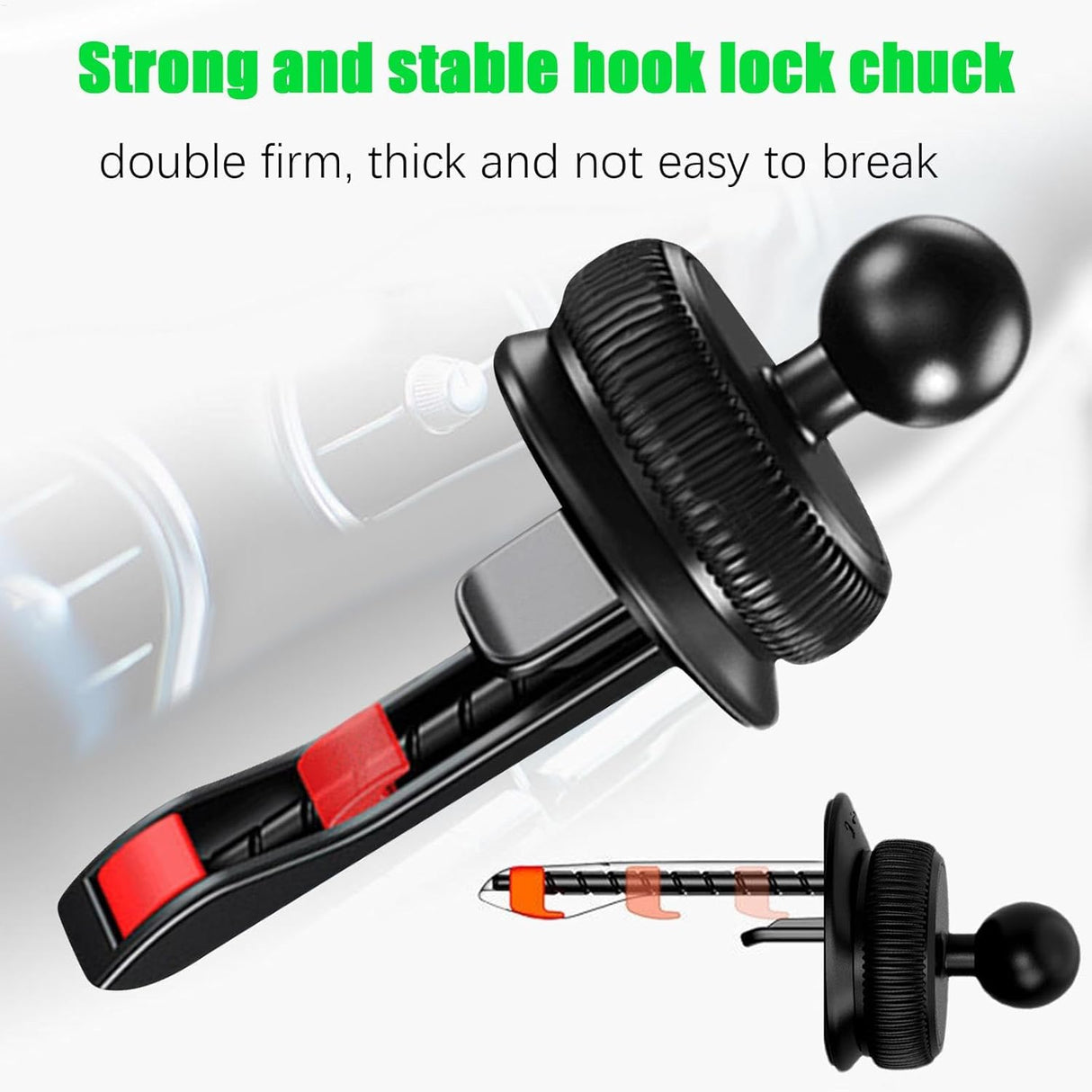 دعم مغناطيسي للسيارة - قفل ذكي دائري من PLUSTAR