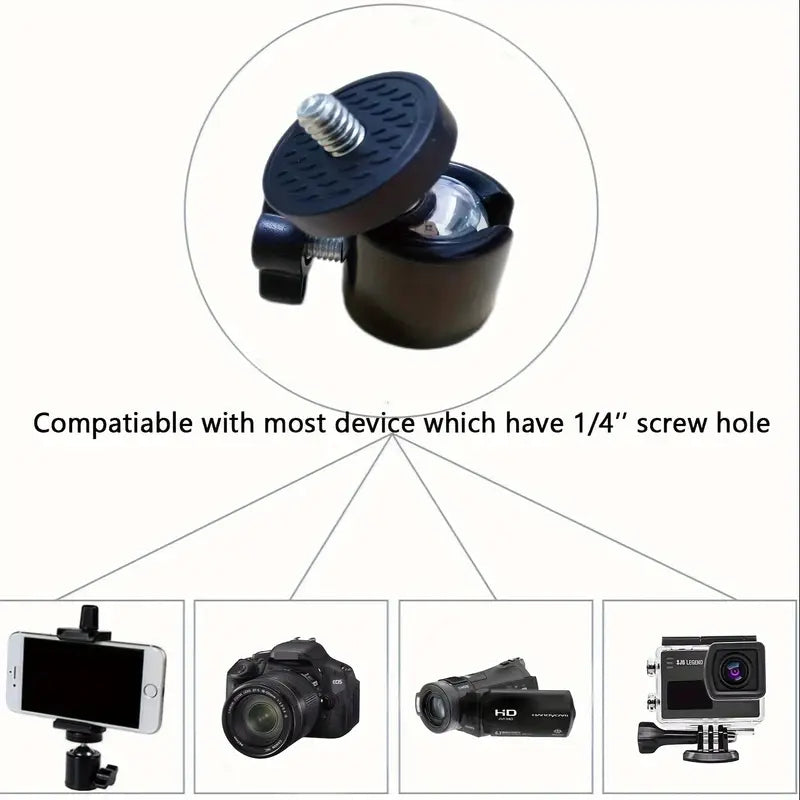 Tête Rotative Lourde 1/4" pour Trépied