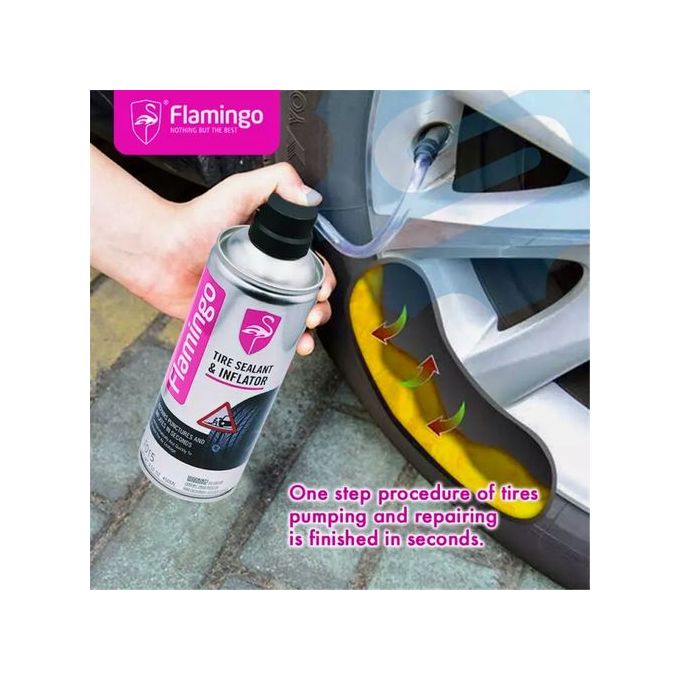 FLAMINGO tire le scellant et l'inflator - 450 ml