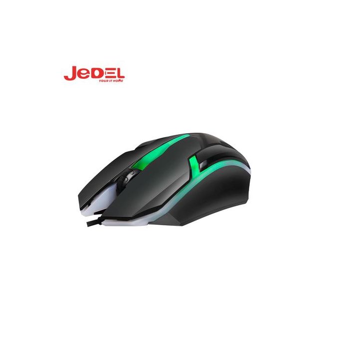 Souris Optique USB 3D Lumineuse RGB pour Ordinateur Jedel