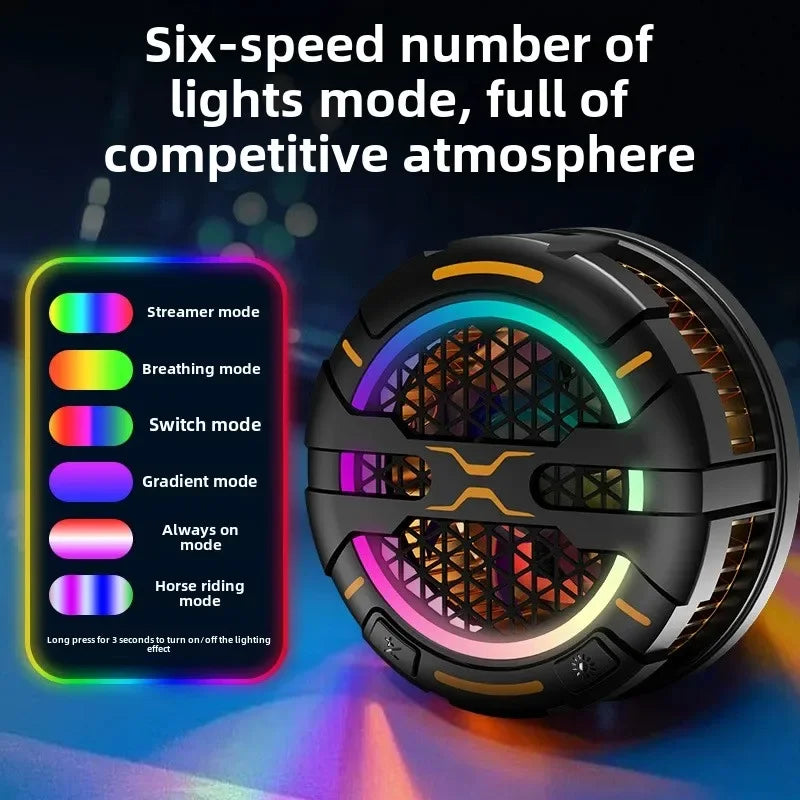 Refroidisseur de Téléphone Magnétique K15 – 15W avec Lumière RGB