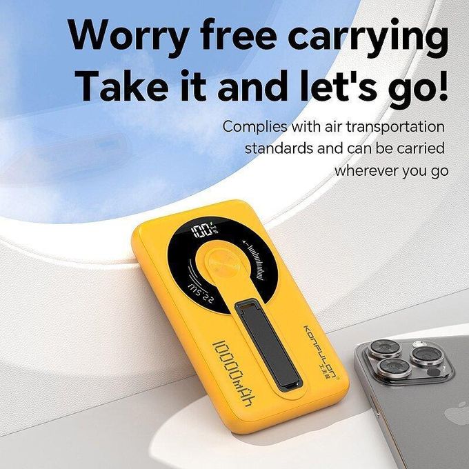 Power Bank Magnétique Sans Fil 10000mAh KONFULON M22W