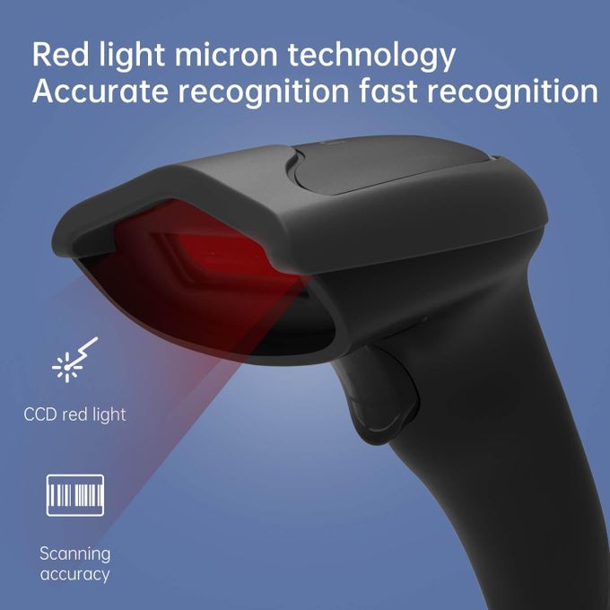 Scanner Code-barres Deli S211 Laser 1D USB Filaire