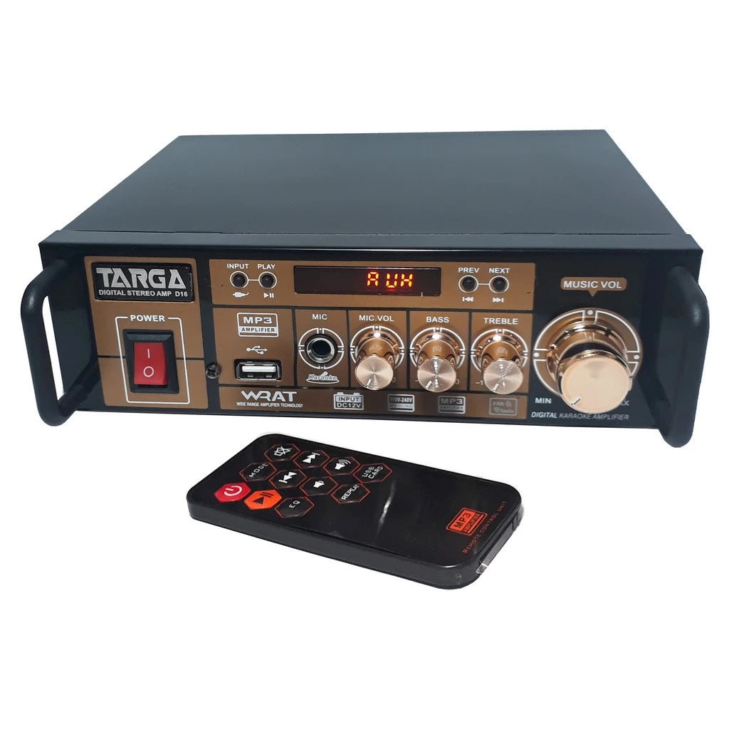 Amplificateur Stéréo LGX 25022 avec Bluetooth, USB, SD, FM et Fonction Karaoké