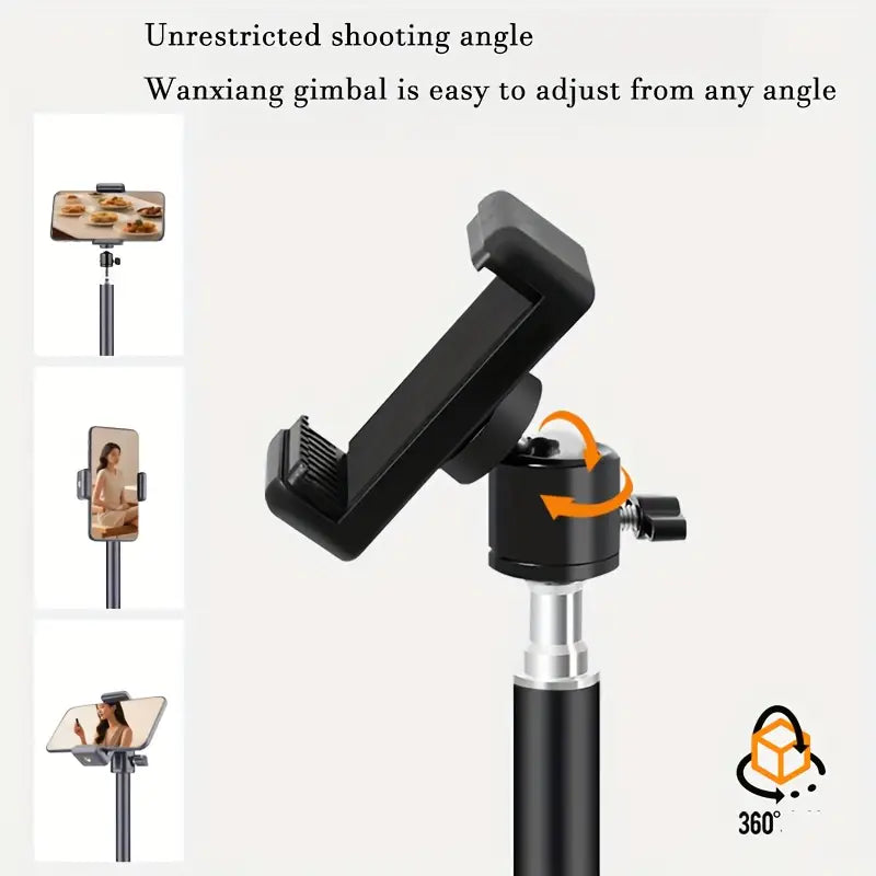 Trépied Métal Réglable 70-200 cm avec Bras Télescopique