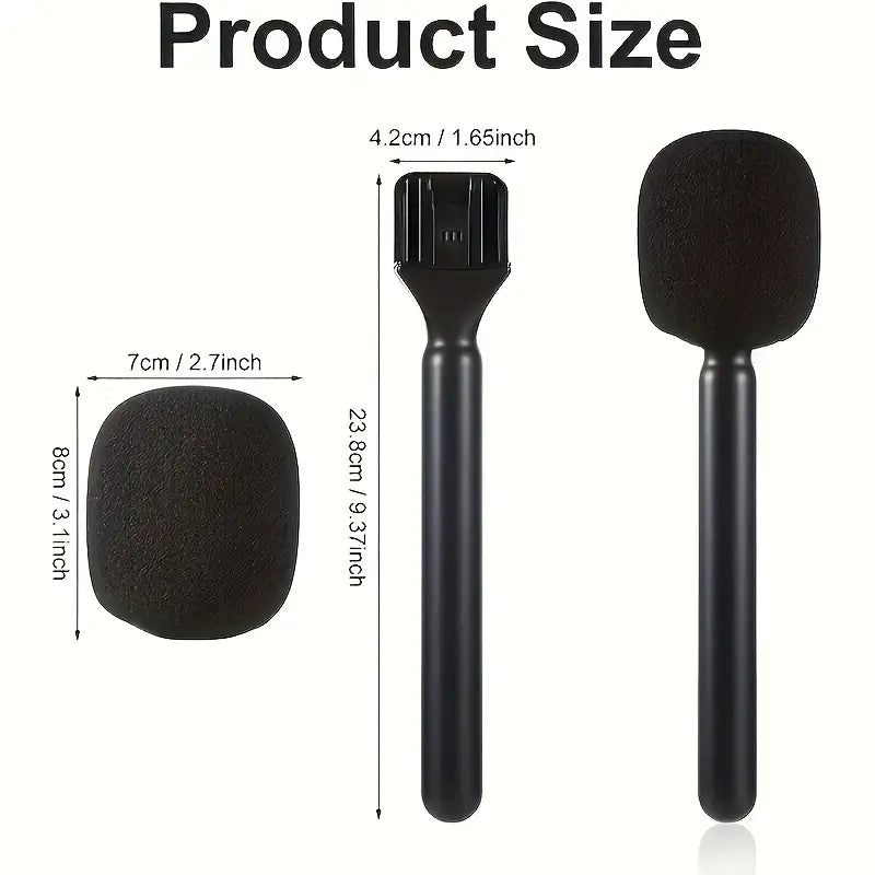 Poignée Adaptateur Portable pour Microphone avec Mousse et Cadre en Aluminium