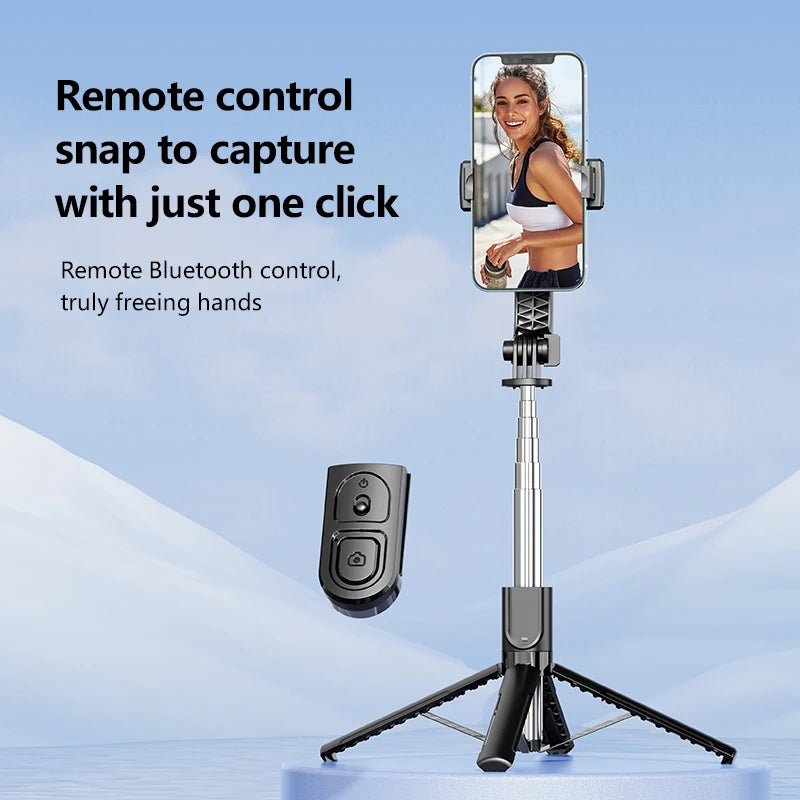 Selfie Stick Trépied C18 Sans Fil 103cm Rotation 360°