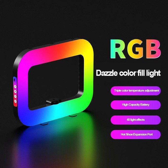 Ring Light Rectangulaire RGB 20W Rechargeable 3600mAh