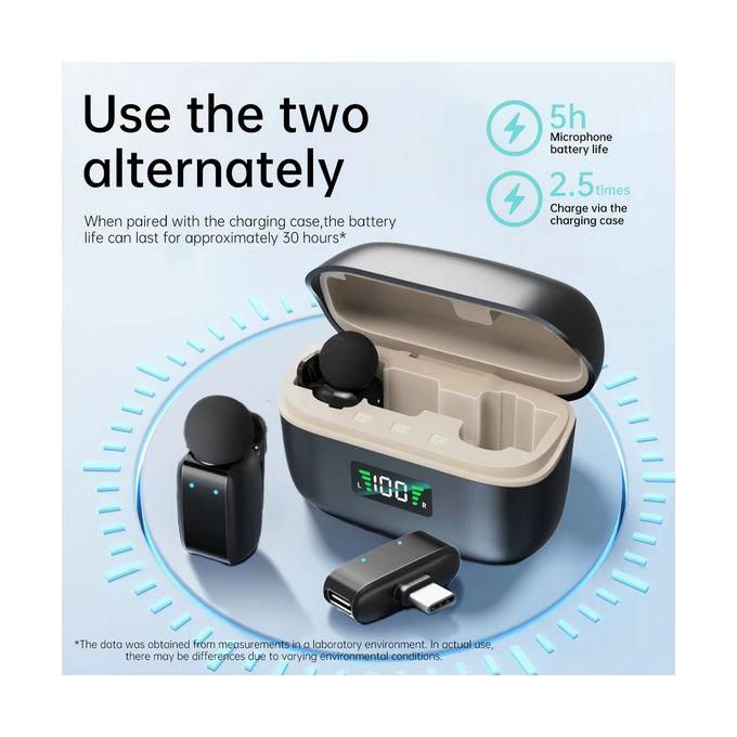 Micro Cravate Sans Fil SX35 USB-C Double Émetteur