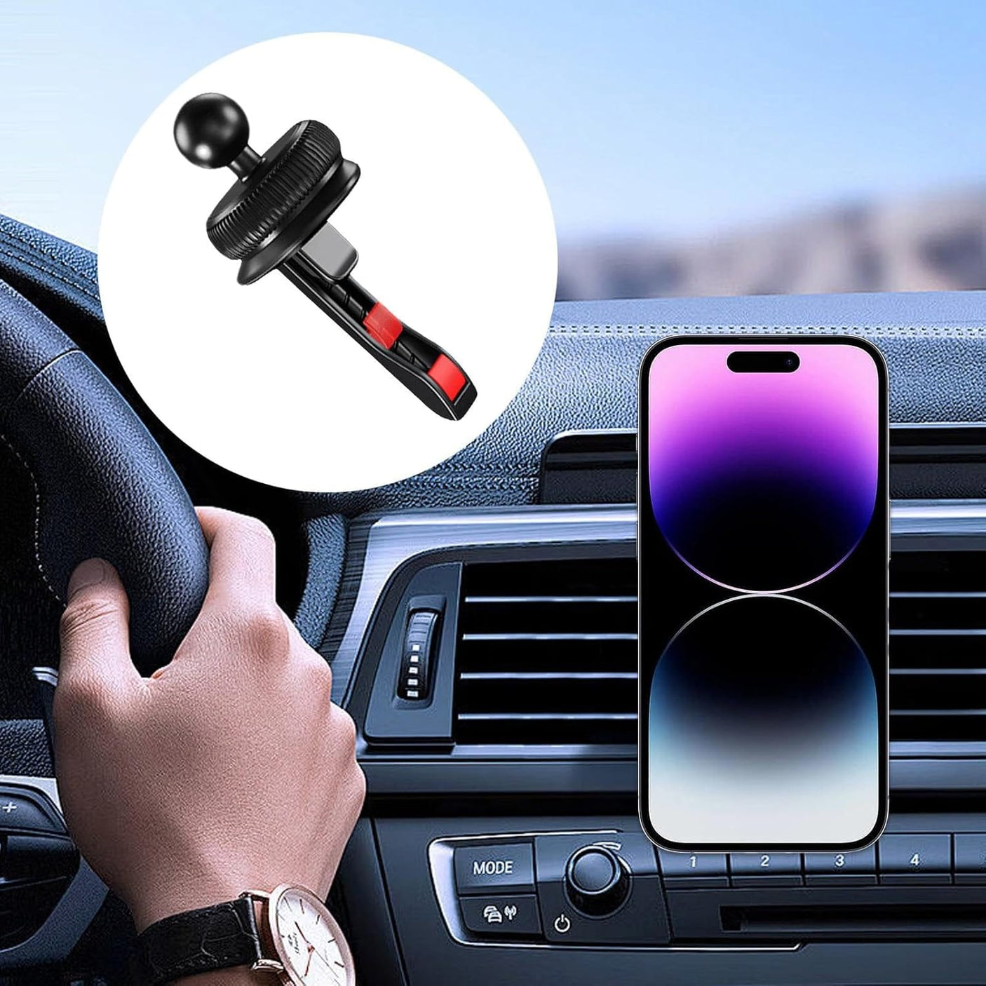Support Magnétique Voiture – PLUSTAR SMART LOCK ROUND