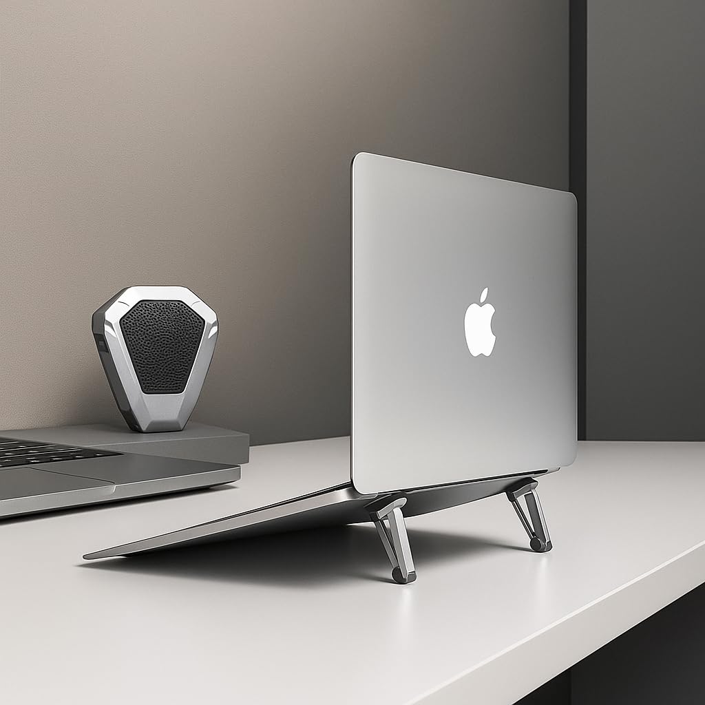 Support pour Ordinateur Portable H5 en Métal (Lot de 2) – Pliable, Ultra-Portable