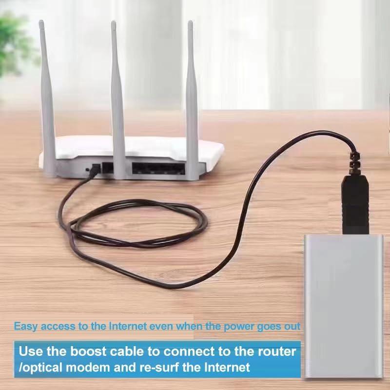 Câble d'Alimentation USB GE Boost DC 5V vers DC 12V, 1A/2A – Alimentation de Haute Qualité pour Routeur