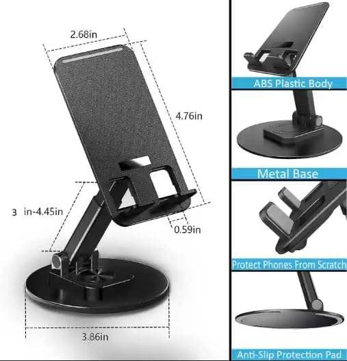 دعم مكتب قابل للطي والدوران للهاتف والتابلت