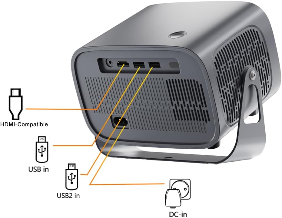 Projecteur Portable Android 11 Full HD 1080P WiFi 5G & Bluetooth