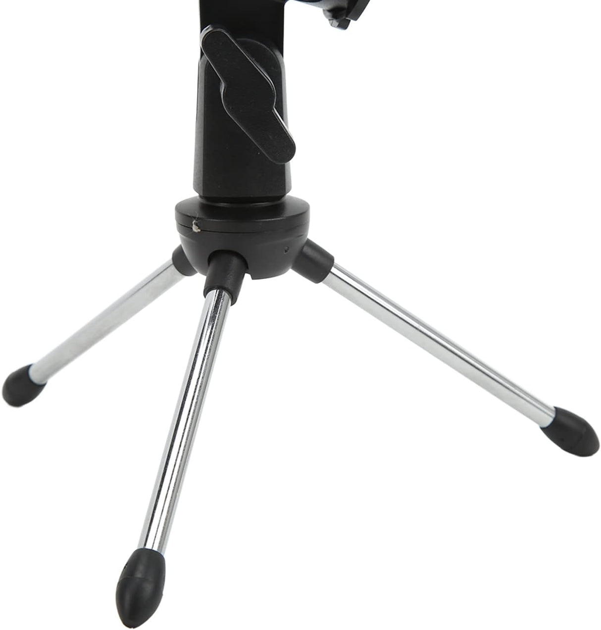 دعم ميكروفون قابل للطي مع فلتر مضاد للرياح وحامل ثلاثي مضاد للاهتزاز