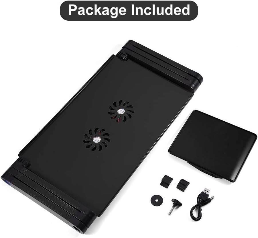 Table Pliable en Aluminium pour Ordinateur avec Ventilation