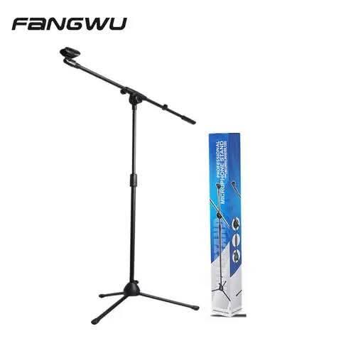 Support de Microphone Professionnel Réglable avec Bras Télescopique et Trépied Pliable