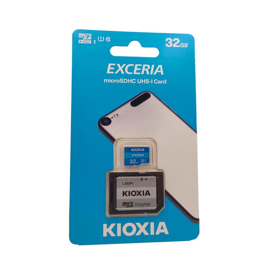 بطاقة الذاكرة Kioxia EXCERIA سعة 32 جيجابايت – microSDHC UHS-I