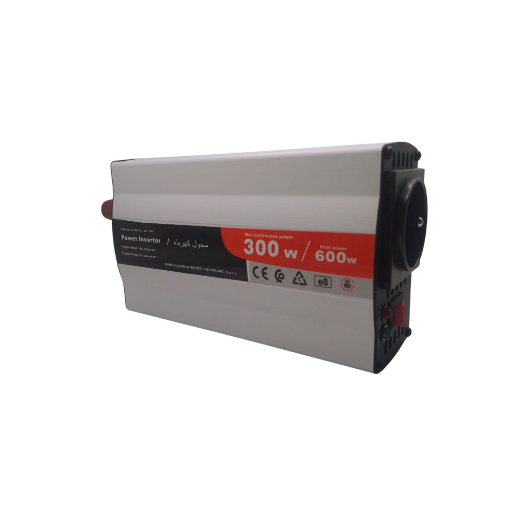 محول جهد 12 فولت إلى 220 فولت - 300 واط/600 واط