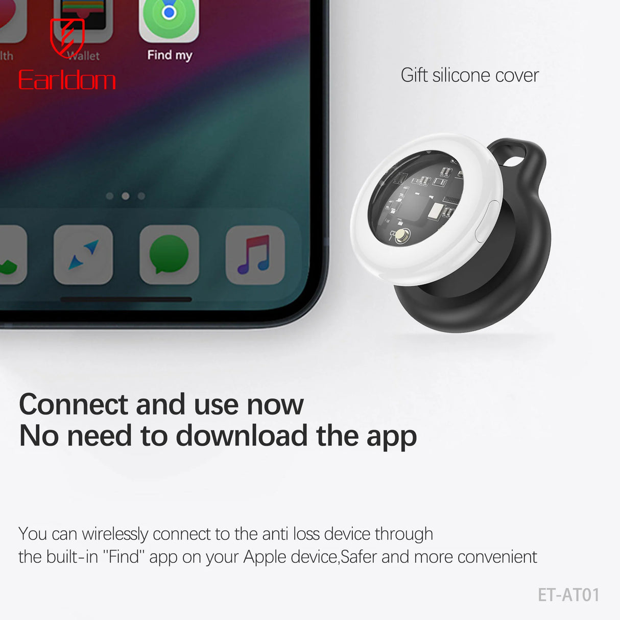 Localisateur intelligent Earldom ET-AT01 compatible Apple Find My