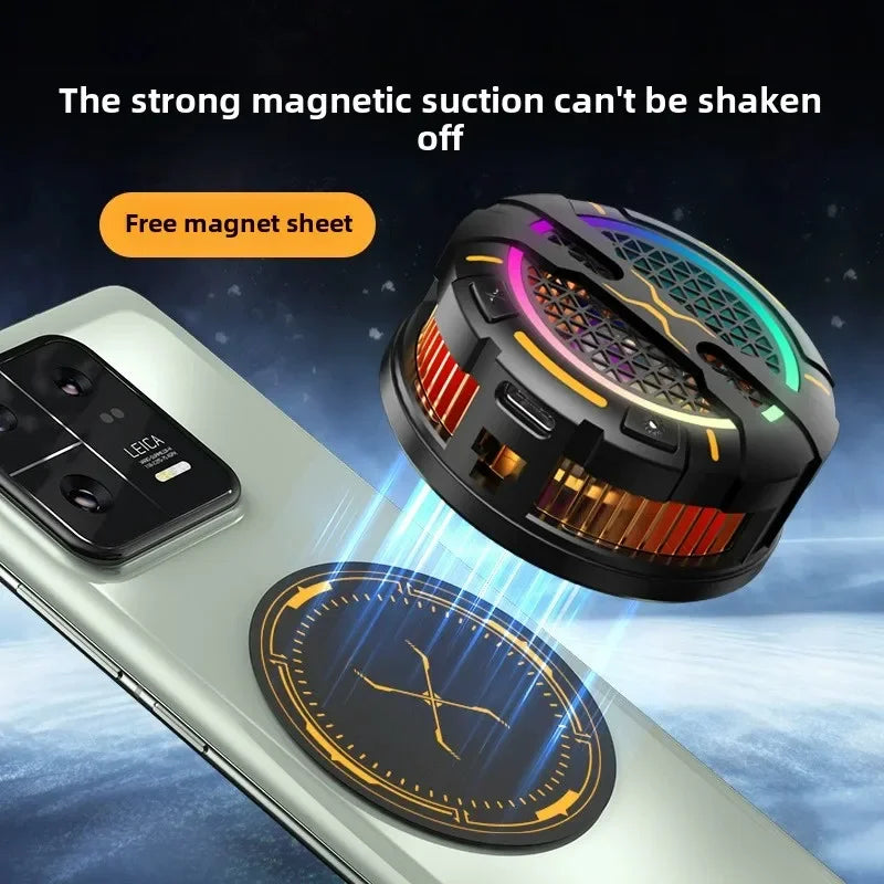 Refroidisseur de Téléphone Magnétique K15 – 15W avec Lumière RGB