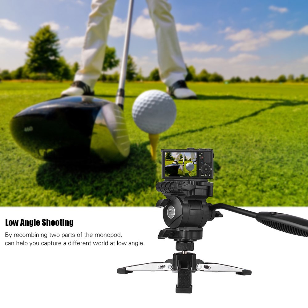 Weifeng WF-3958M – Monopod Professionnel en Aluminium avec Tête Fluide