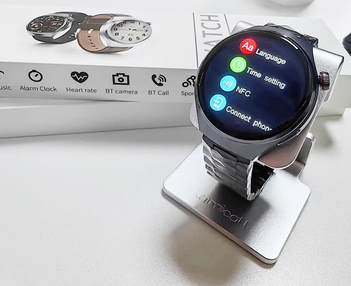 Smart Watch GT4 Pro – GPS, NFC, Appels Bluetooth, Écran HD