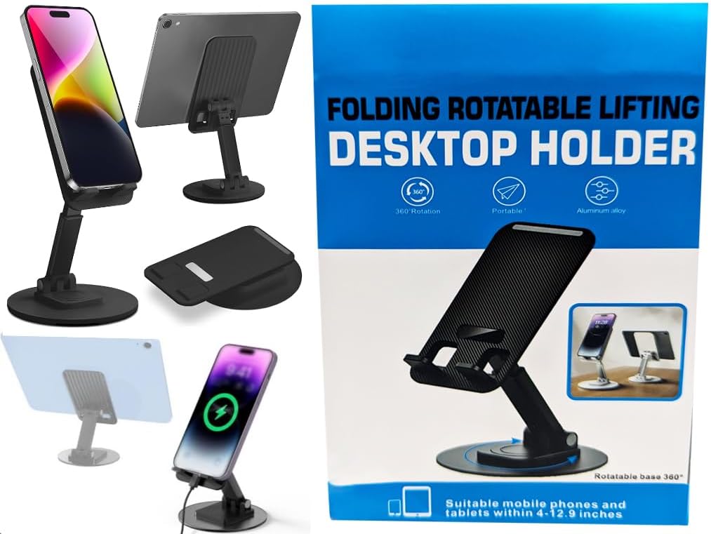 دعم مكتب قابل للطي والدوران للهاتف والتابلت