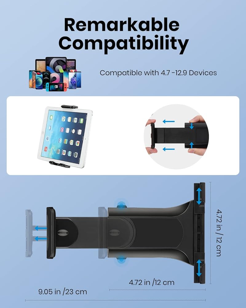 Support tablette et smartphone rotatif 360° universel