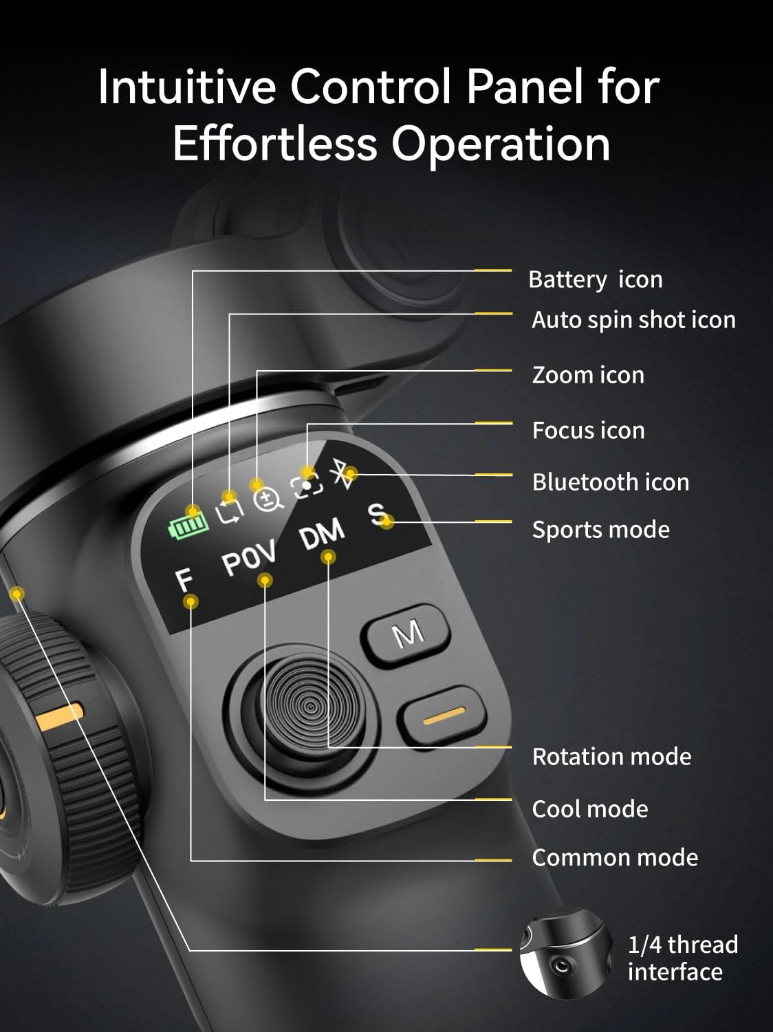 Aochuan Smart X2 Stabilisateur Smartphone 3 Axes avec Suivi IA