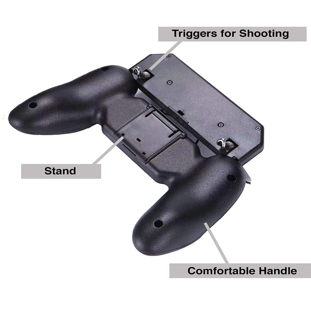 وحدة تحكم لعبة موبايل PUBG W11+ مع حامل وزر إطلاق