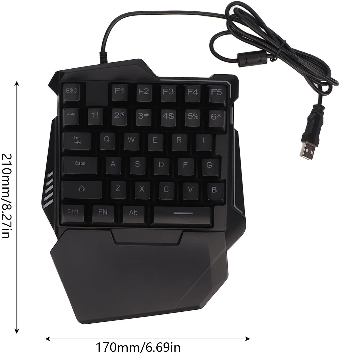 Clavier Gaming RGB Monomanu - 35 Touches, Rétroéclairage Coloré - KL-82