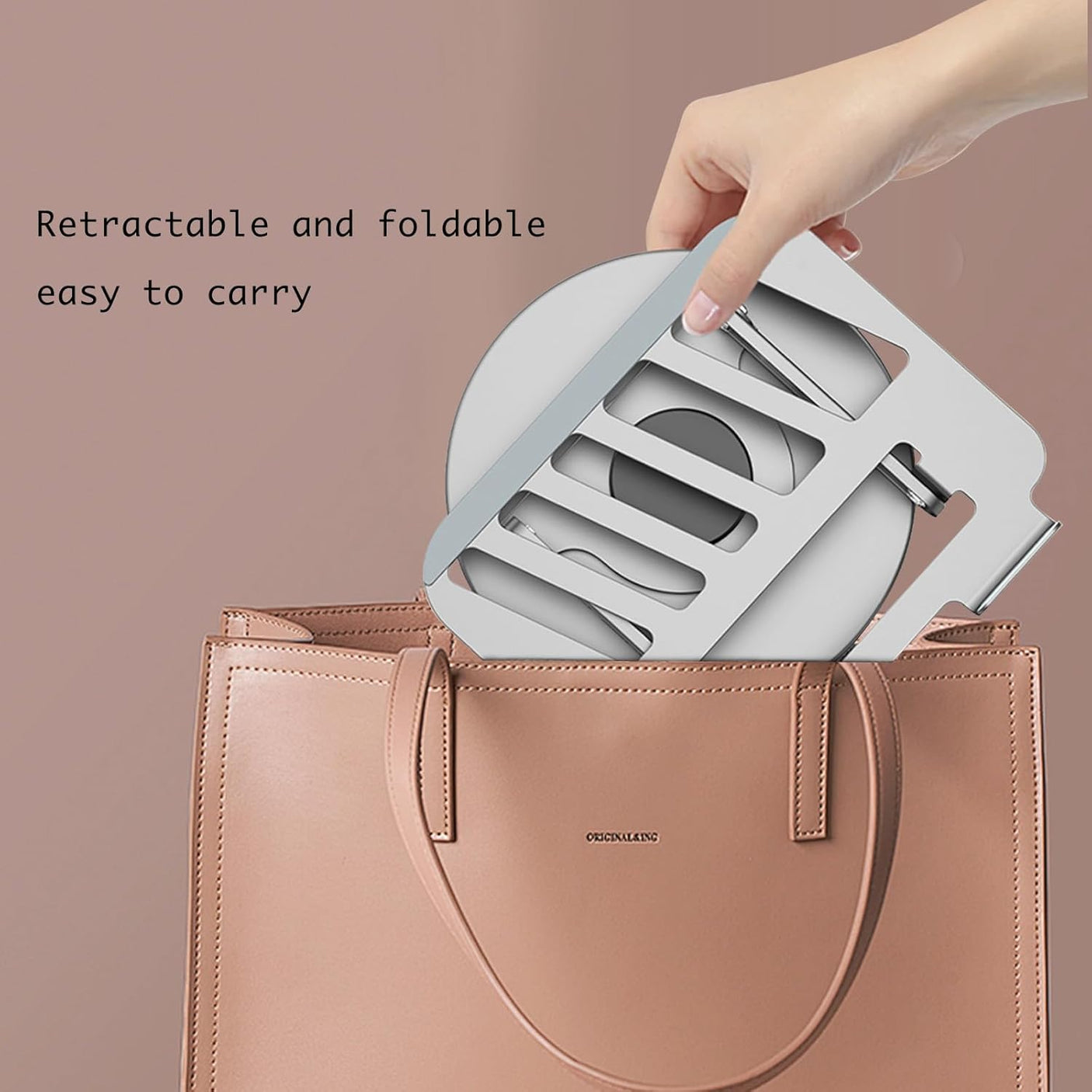 Support Rotatif 360° pour Laptop/iPad 10-17.3" - Ergonomique & Pliable Noir