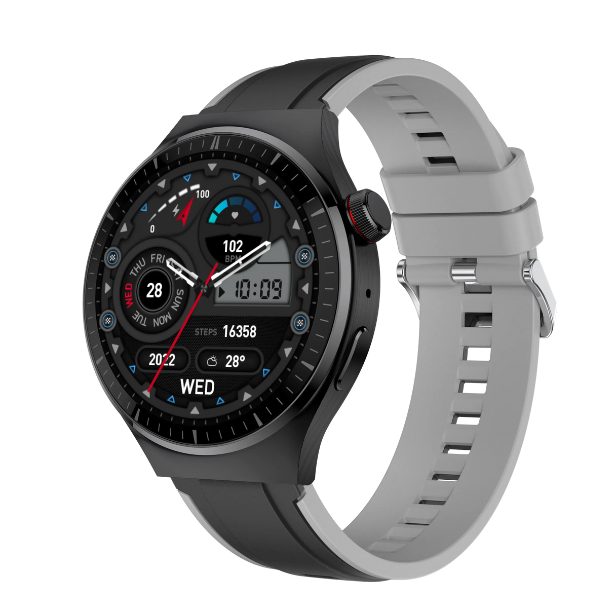 PS-WT9 X8 Pro+ Smartwatch – Écran AMOLED 1,43", Surveillance de Santé Avancée, Batterie Longue Durée, Compatibilité Android et iOS