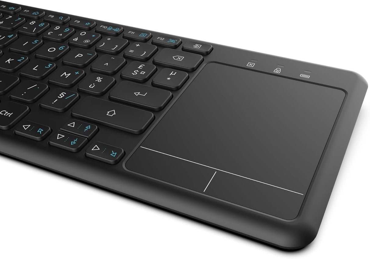 HAVIT KB234WB – لوحة مفاتيح لاسلكية AZERTY مع لوحة تتبع مدمجة