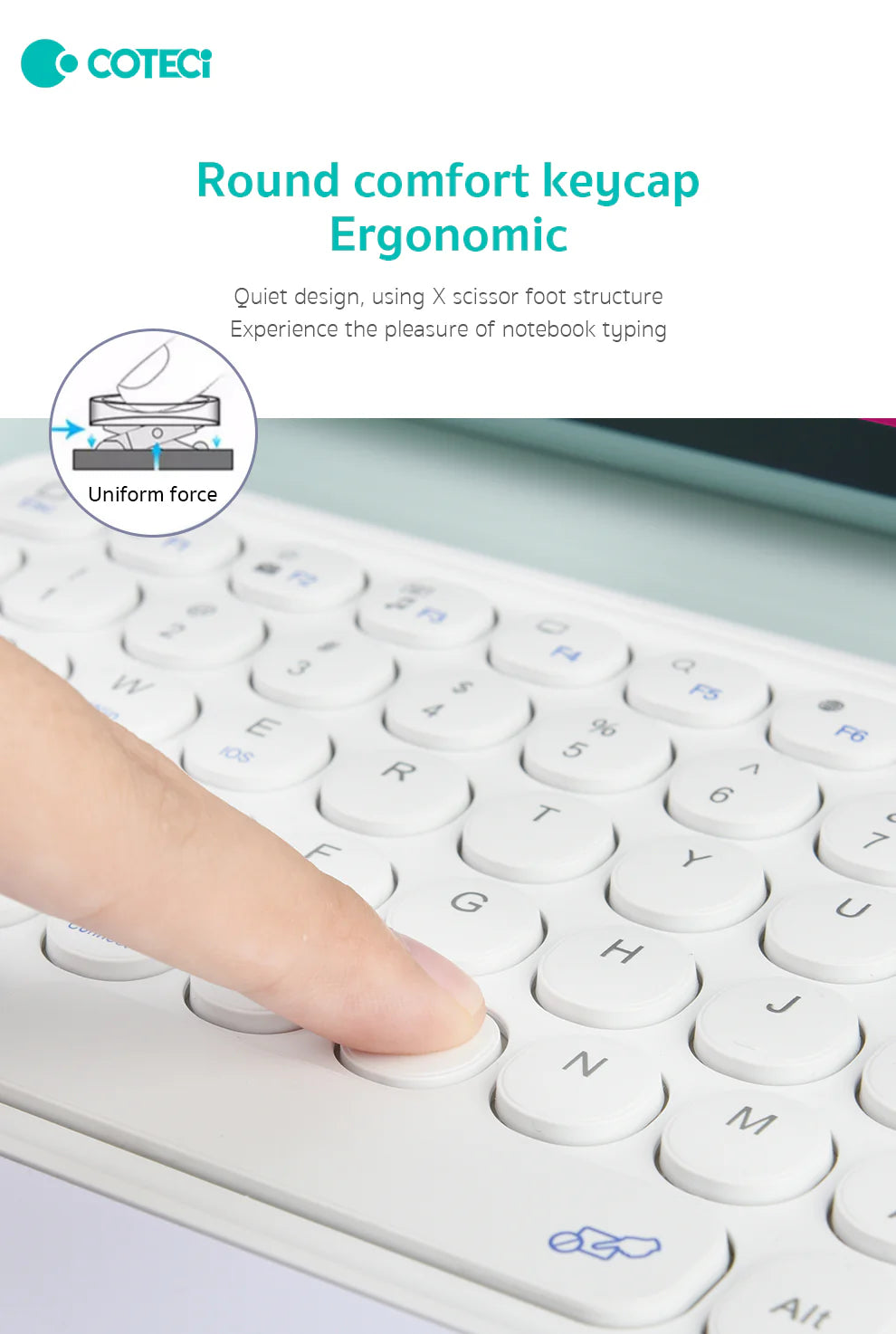 Clavier Bluetooth avec Trackpad pour iPad – Léger, Durable et Ergonomique