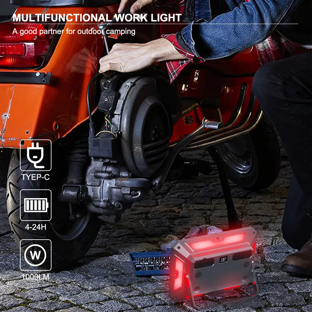 مشروع LED متعدد الوظائف KXK-686 50W - قابل لإعادة الشحن، مقاوم للماء، 1000LM، USB